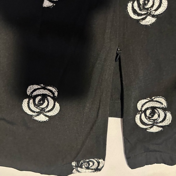 30 -  Formal Black Rose Embroidery Puff Sleeve Dresses  Bodycon A-line - Picture 11 of 11